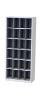 Шкаф для хранения СИЗ (противогазов) 24 ячейки (1800х600х400) без дверей фото