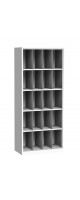 Шкаф для хранения СИЗ (противогазов) 20 ячеек (1880х800х400) без дверей фото