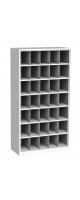 Шкаф для хранения СИЗ (противогазов) 35 ячеек (1750х900х400) без дверей фото